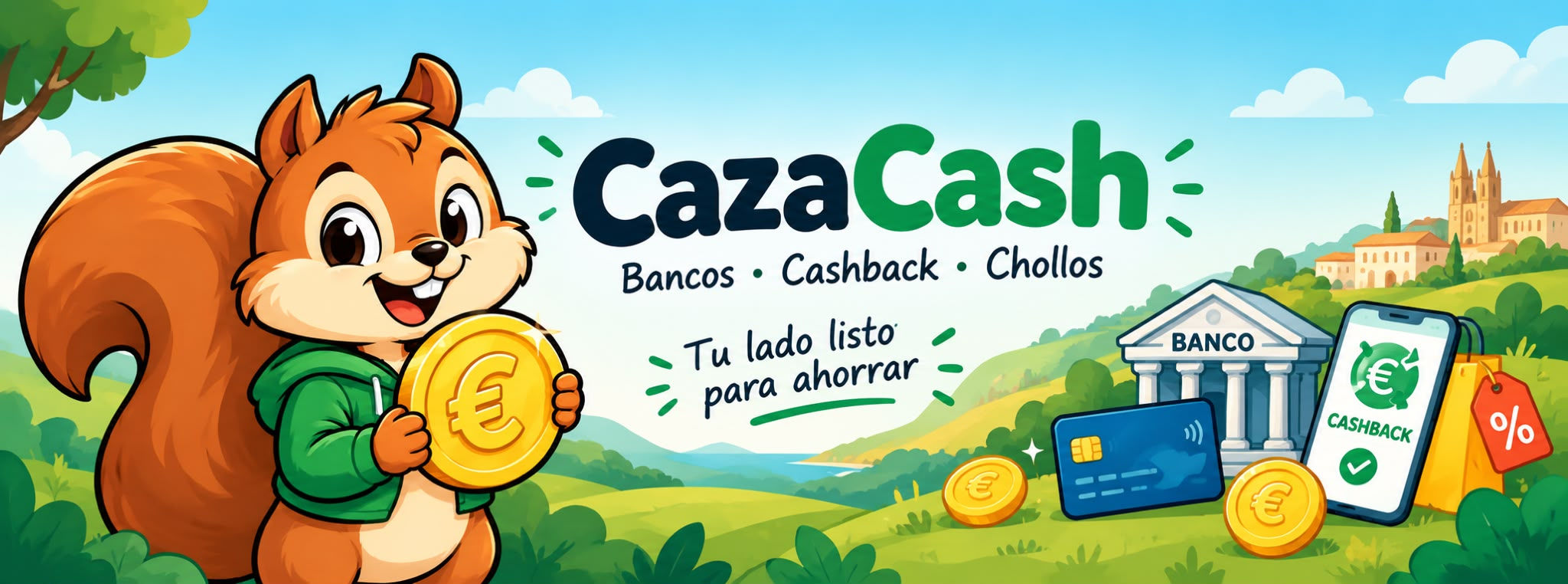 CazaCash: bancos, cashback y chollos. Tu lado listo para ahorrar.